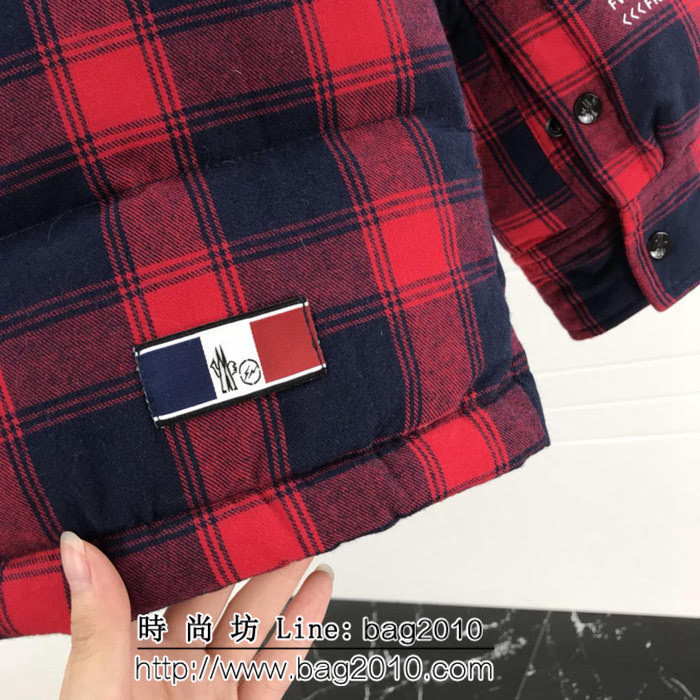 MONCLER蒙口 X 藤原浩聯名合作系列 18秋冬新款 男女同款 格子羽絨服 ydi2011